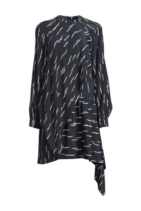 DRESS DUANA ANIMAL LIPS BLACK by Lala Berlin