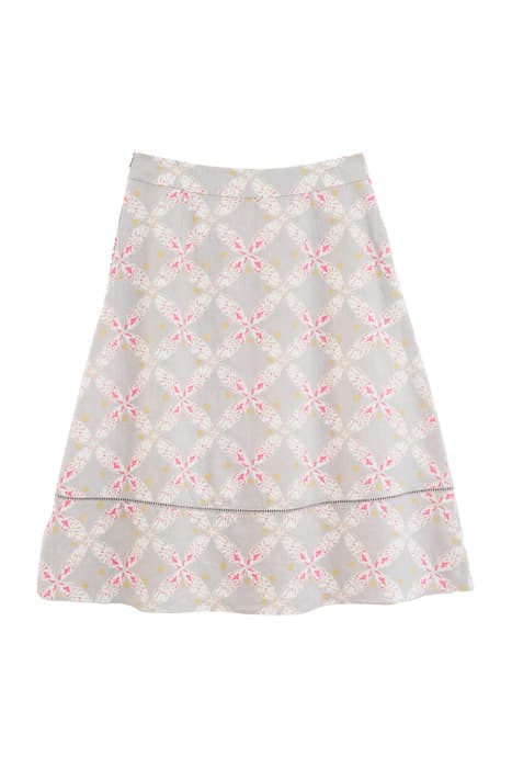 DIXIE LINEN SKIRT NAT MLT by White Stuff