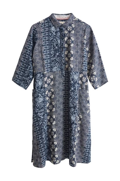 ROSIE LINEN SHIRT DRESS BLUE MLT by White Stuff