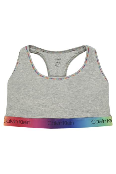 UNLINED BRALETTE (FF) GREY HEATHER_PRIDE WB by Calvin Klein