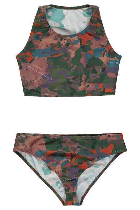 WOMEN‘S TWO PIECE SPORTY SWIMMING SET CAMOU PRINT by Marcell von Berlin