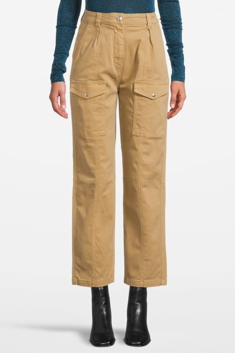 ACCAMPARE PANTALONE GABARDINA CORIANDER BEIGE by PINKO