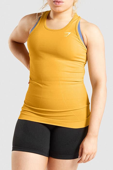 GYMSHARK VITAL SEAMLESS 2.0 VEST YELLOW MARL by Gymshark