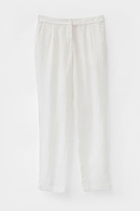 MADDIE LINEN TROUSER BRILLIANT WHITE by White Stuff