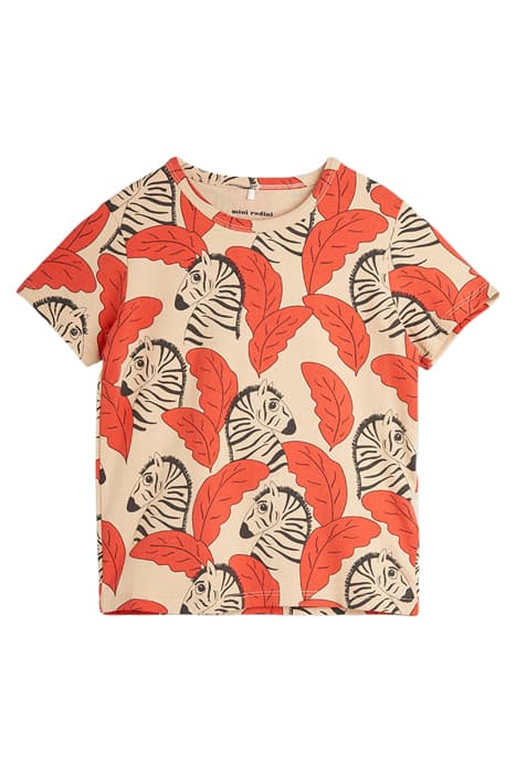 ZEBRAS AOP SS TEE RED by Mini Rodini