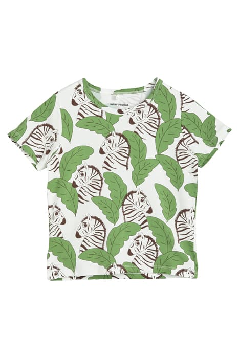 ZEBRAS AOP SS TEE GREEN by Mini Rodini