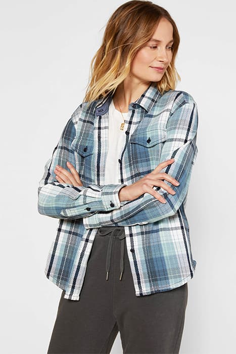 BLANKET SHIRT DAYLIGHT SEAVIEW PLAID by Outerknown