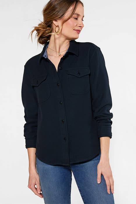 BLANKET SHIRT PITCH BLACK by Outerknown