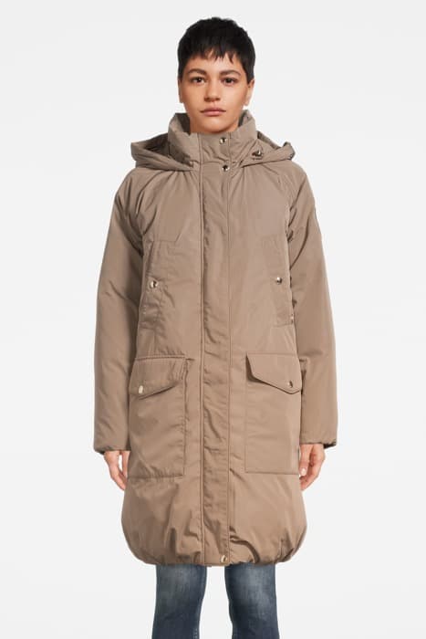 RECYCLED DOWN HOODED PUFFER MAXI NOMAD by Tommy Hilfiger