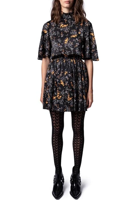 ROZA SPARK FLOWERS ROBE COURTE NOIR by ZADIG&VOLTAIRE