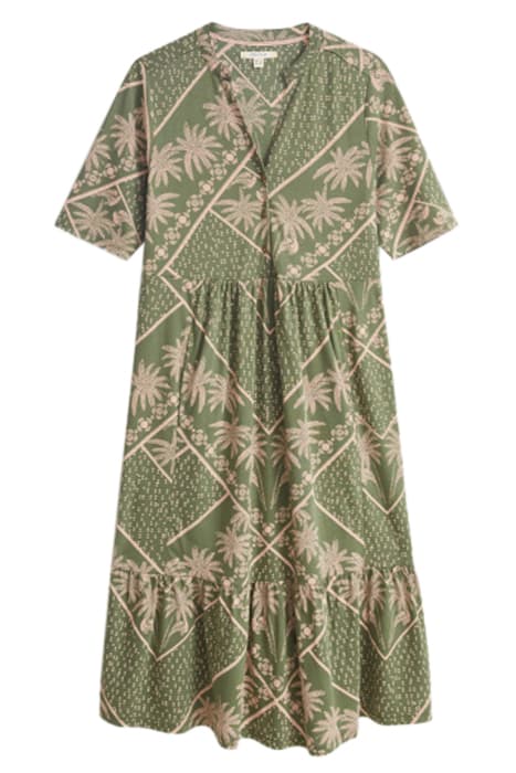 NAYA ORGANIC JERSEY DRESS GREEN MLT by White Stuff