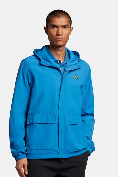 HOODED POCKET JACKET SPRING BLUE by Lyle & Scott