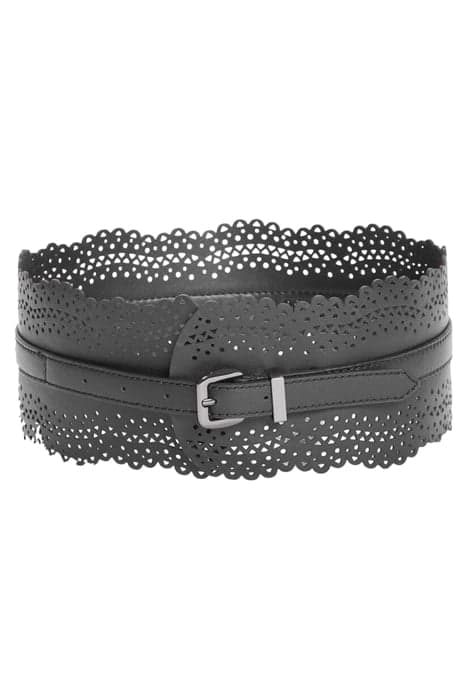 ZOEY LEATHER BELT JET BLACK A996 by Marciano by Guess