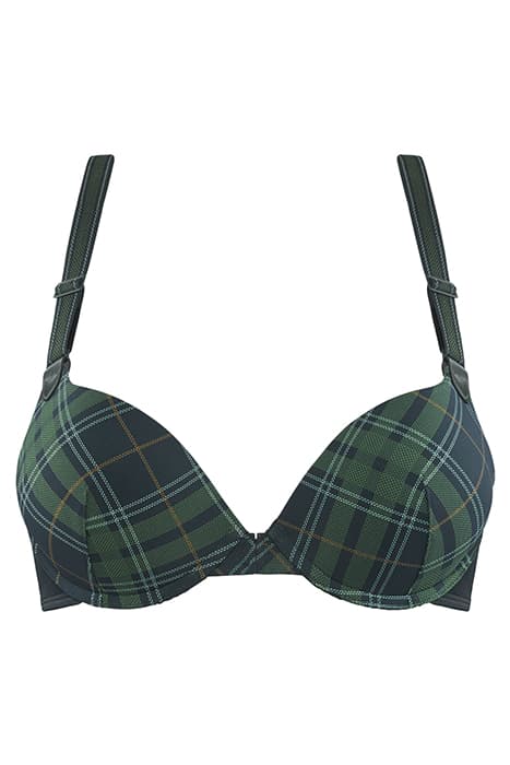 GLORIA SCARAB GREEN PLAID by Marlies Dekkers