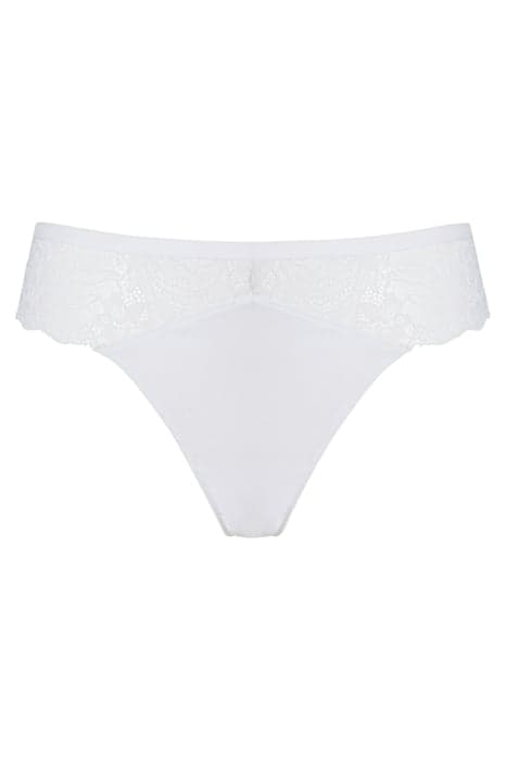 CO BO. THONG COTTON LACE WHITE by Livera