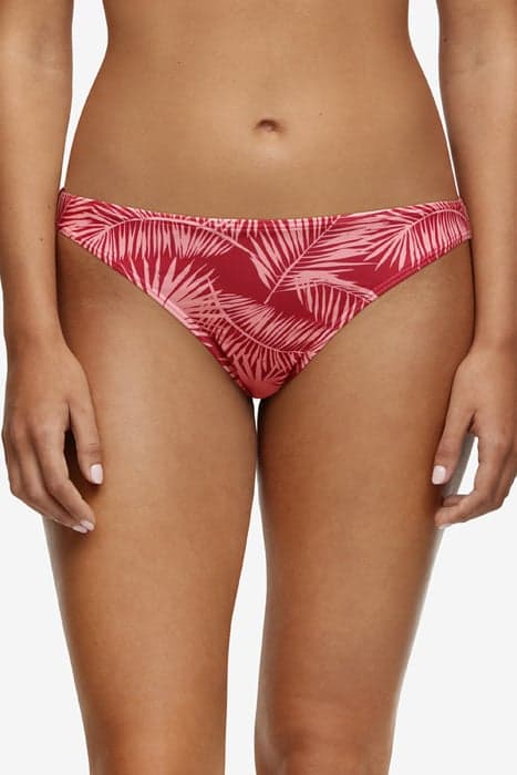 SW BO. BRIEF RIO PALM LEAF RED PLUM RED PLUM by Livera