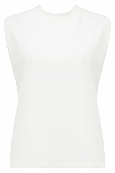 FELICITY SHOULDER PAD TANK PORCELAIN by Forever New