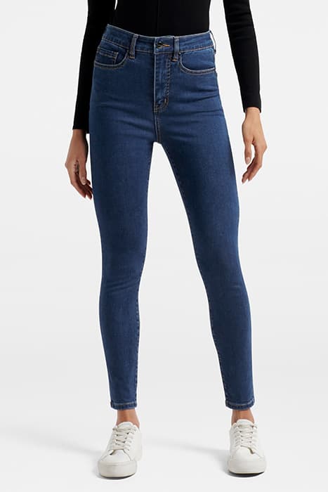 BELLA CROPPED HIGH RISE JEAN DARK WASH by Forever New