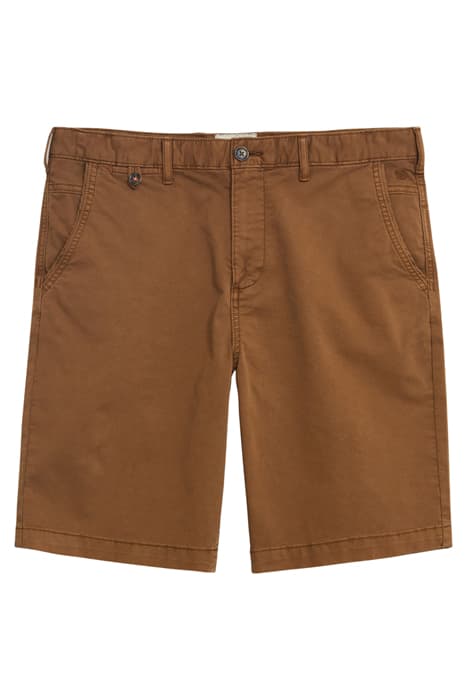 SUTTON ORGANIC CHINO SHORT MID BROWN by White Stuff