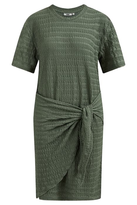 LADIES TEXTURED WRAP DRESS SEA GREEN by WE Fashion