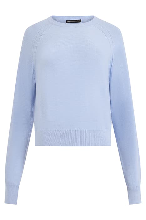 SUPERSOFT DOUBLE RAGLAN CREW CRYSTAL CLEAR by French Connection