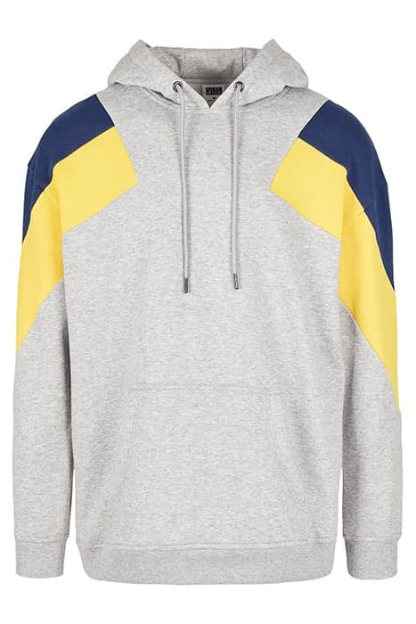 OVERSIZE 3-TONE HOODY GREY/HONEY/DARKBLUE by Urban Classics