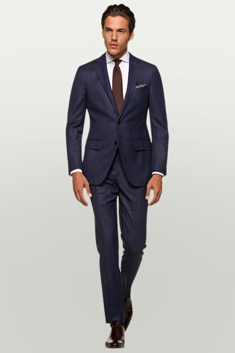 Navy Checked Sienna Suit by Suitsupply