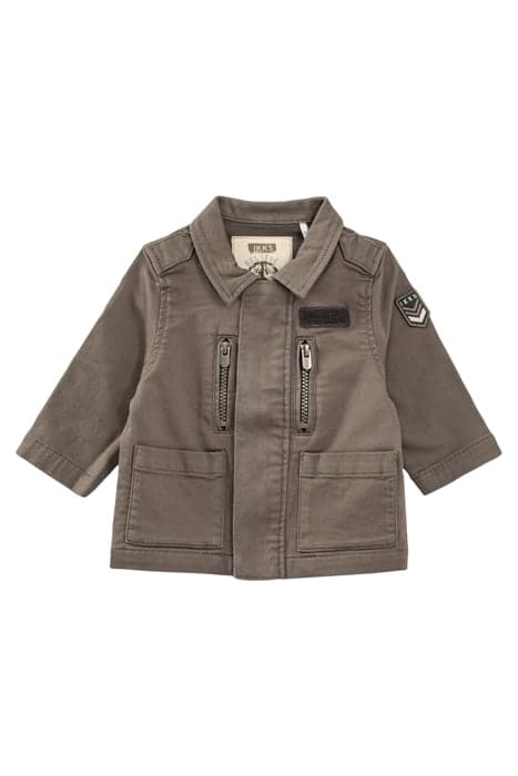 BABY BOYS’ KHAKI BACK PRINT ORGANIC COTTON SAFARI JACKET by IKKS