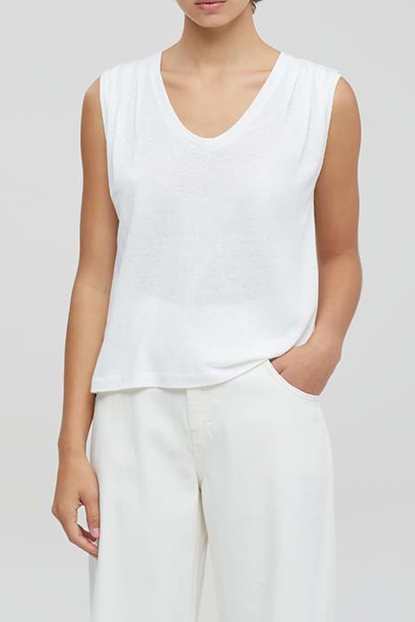 WOMEN PLEATED TANK TOP IVORY by Closed