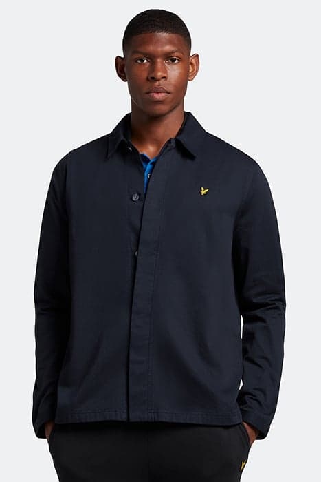 WASHED DRILL OVERSHIRT DARK NAVY by Lyle & Scott