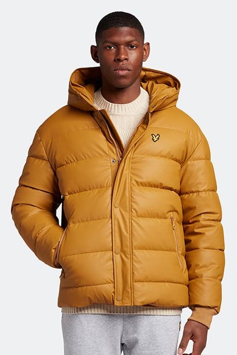 RUBBERISED PUFFER ANNIVERSARY GOLD by Lyle & Scott