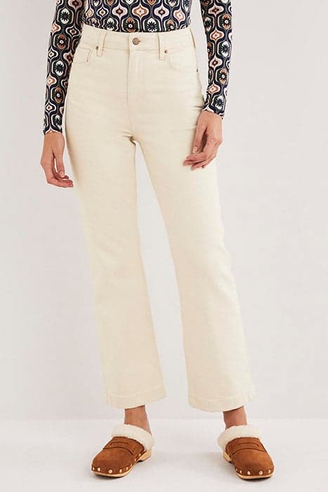 RIGID CROPPED FLARE JEANS ECR by Boden