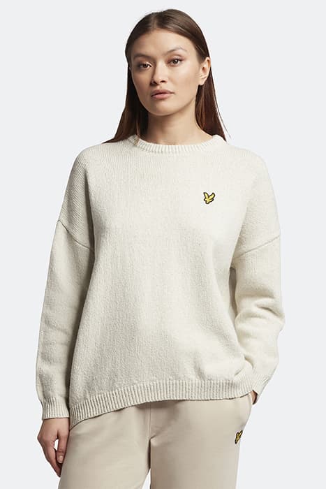 RECYCLED DENIM JUMPER ECRU by Lyle & Scott