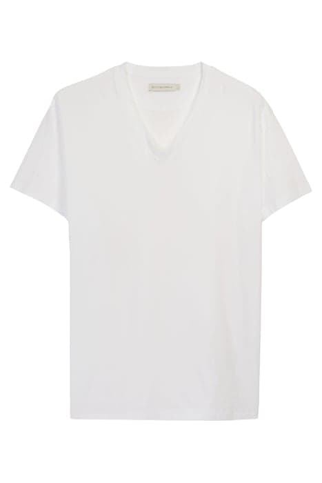 WHITE V-NECK T-SHIRT by Suitsupply