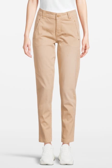 TAPERED PANTS UTILITY HERRINGBONE WHITES WHITES by Summum Woman