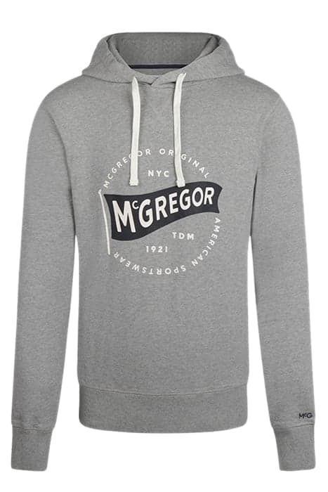 HOODY WITH GRAPHIC GREY MELANGE by McGregor