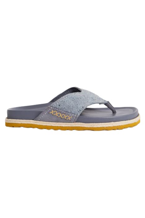 TOE THONG FOOTBED MID DENIM by White Stuff