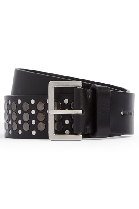 CLARA BELT BLACK/GUNMETAL by AllSaints