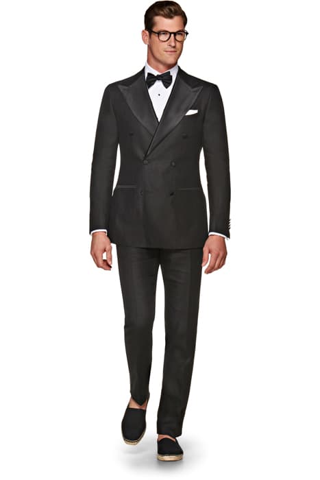 Black Brescia Trousers by Suitsupply