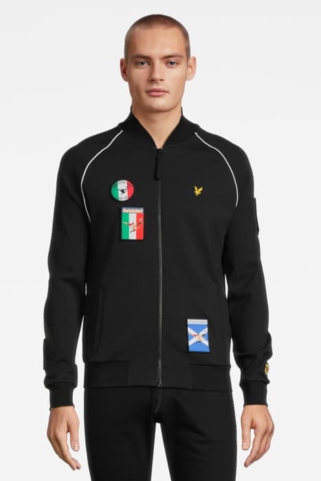 PANINI STICKER TRACKSUIT BOMBER JET BLACK by Lyle & Scott