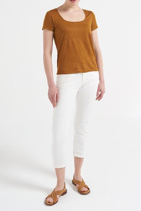 CAMEL LINEN T-SHIRT by ICODE