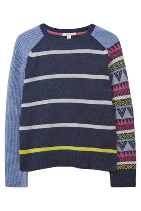 GREENWICH JUMPER NAVY MULTI by White Stuff