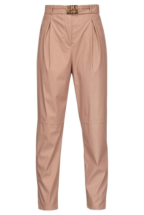 LIAM PANTALONE SIMILPELLE MISTY ROSE by PINKO