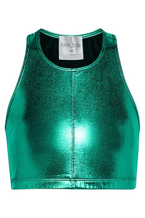 LAMINATED STRETCH TOP EMERALD by forte_forte