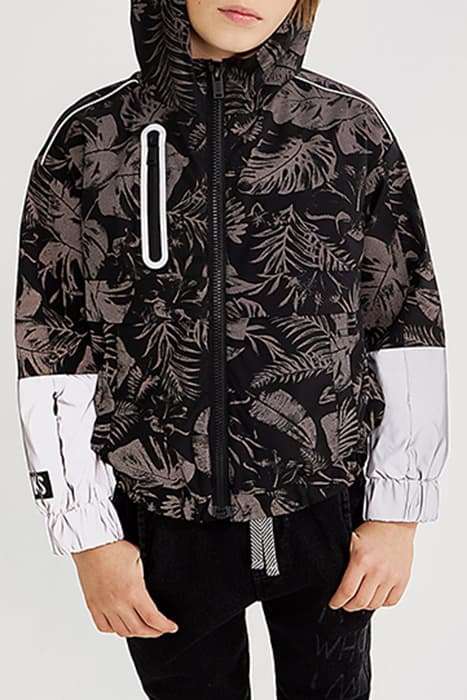 BLACK JUNGLE PRINT REFLECTIVE WINDCHEATER by IKKS