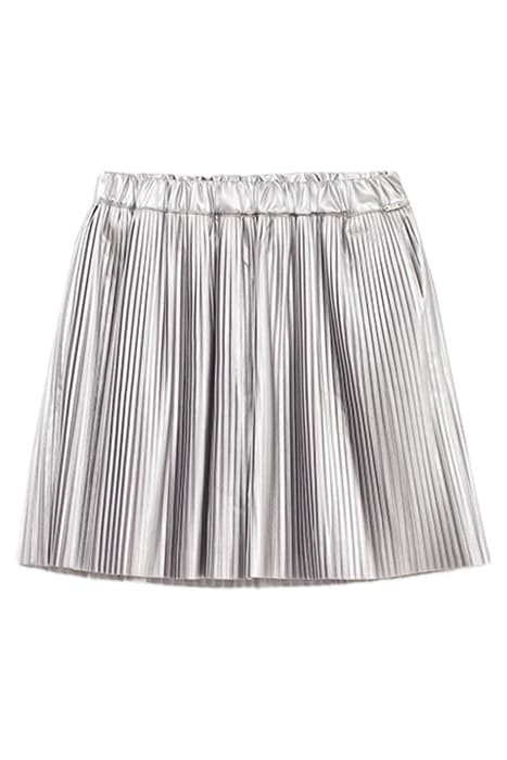 SILVER PLEATED SKIRT by IKKS