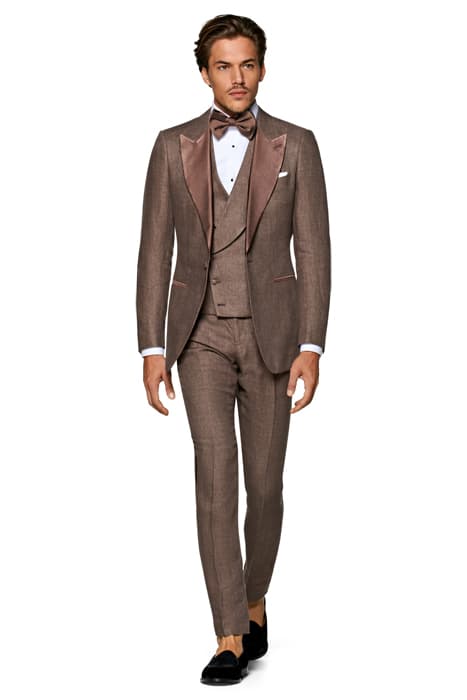 MID BROWN THREE-PIECE LAZIO TUXEDO by Suitsupply