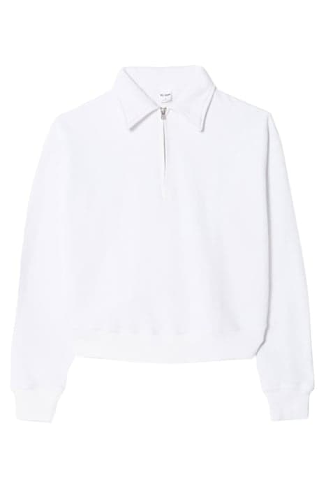 70S HALF ZIP SWEATSHIRT OFF WHITE by RE/DONE