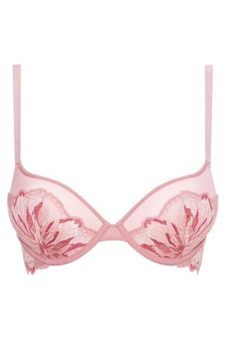 PUSH UP PLUNGE, JAH PINK SATIN (CROSS DYE) by Calvin Klein