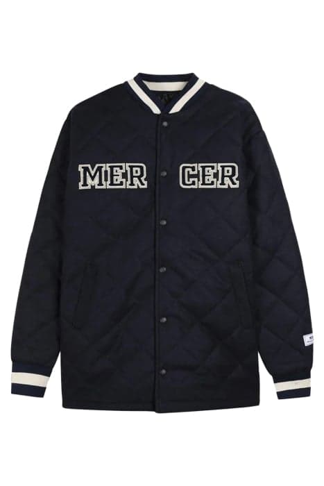 THE MERCER-QUILTED VARSITY WOOL - UNISEX NAVY by Mercer Amsterdam